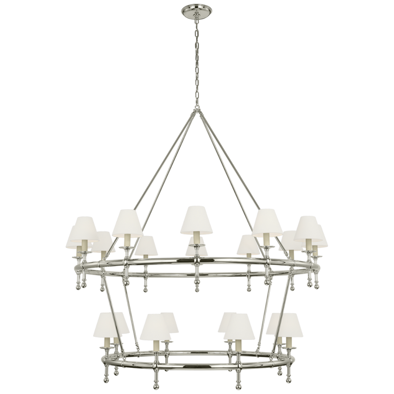 Classic 54" Two-Tier Ring Chandelier