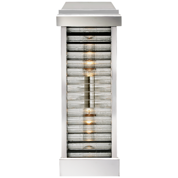 Dunmore Curved Glass Louver Sconce
