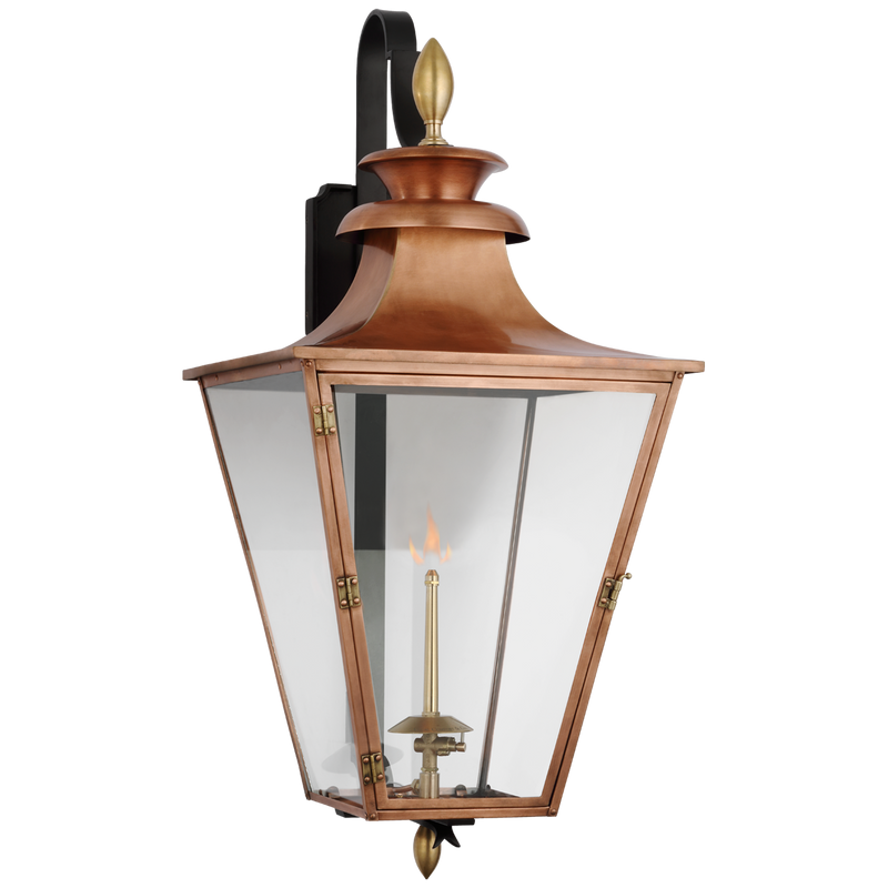 Albermarle Medium Bracketed Gas Wall Lantern