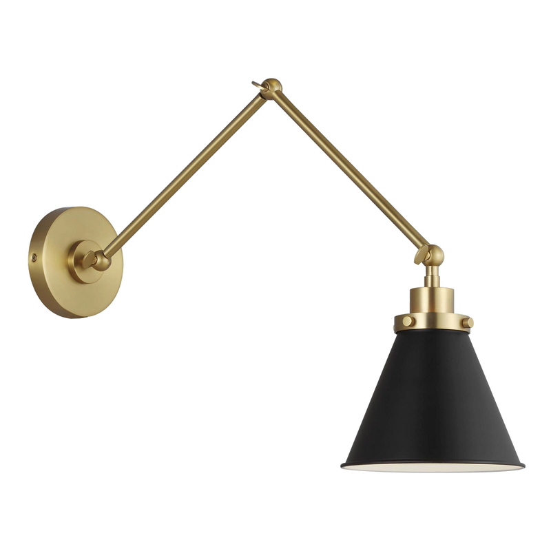 Wellfleet Double Arm Cone Task Sconce