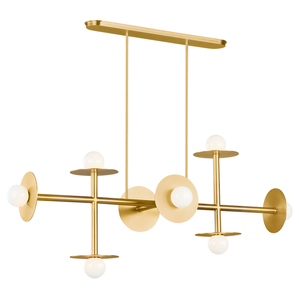 Nodes Large Linear Chandelier