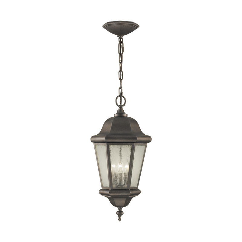 Martinsville Three Light Outdoor Pendant Lantern