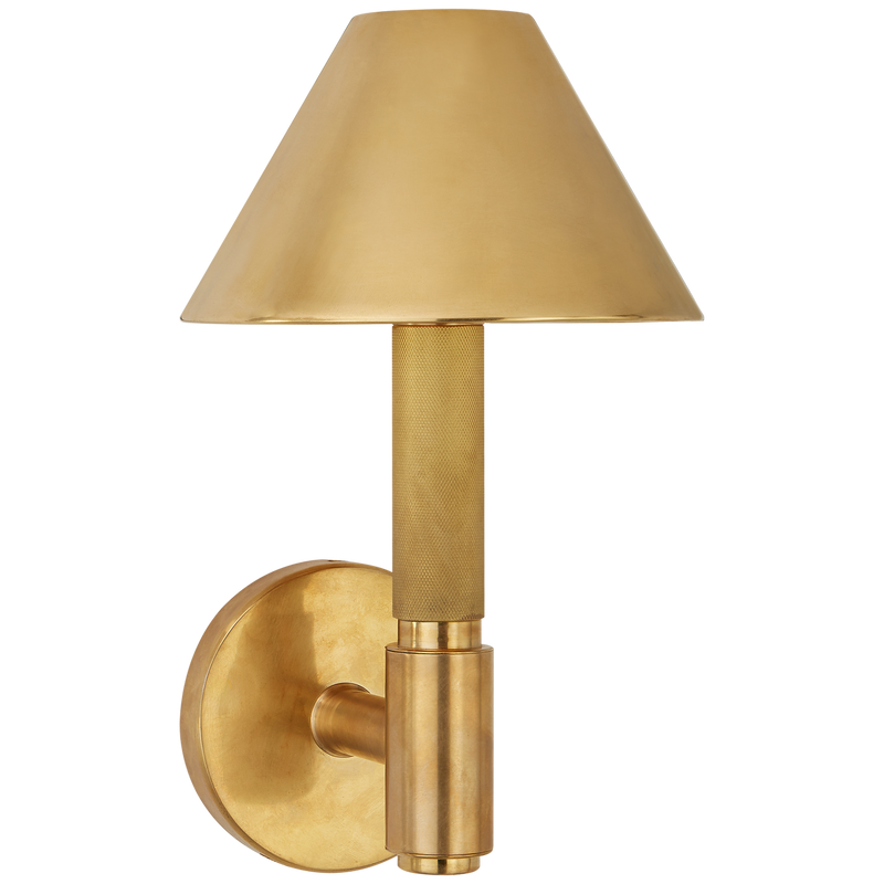 Barrett Small Single Knurled Sconce