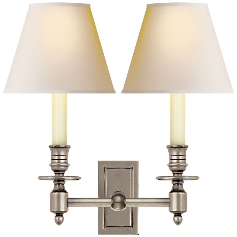 French Double Library Sconce