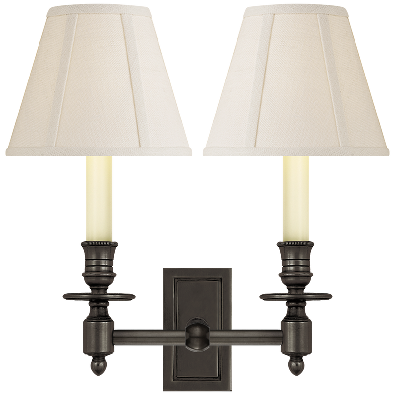 French Double Library Sconce