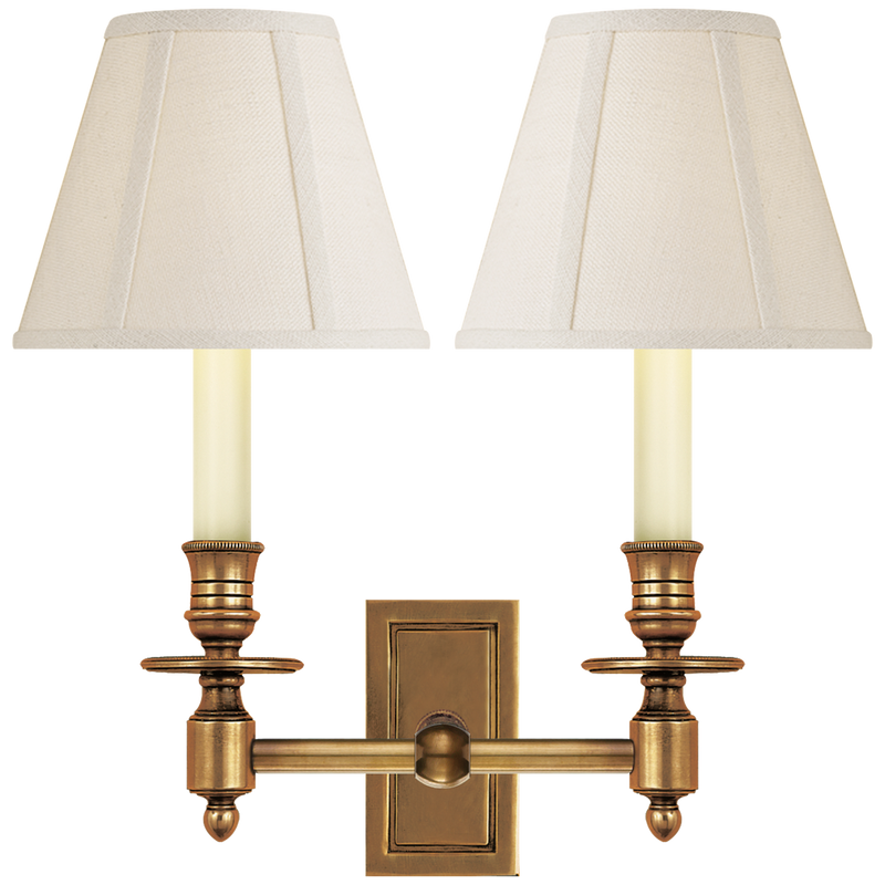 French Double Library Sconce