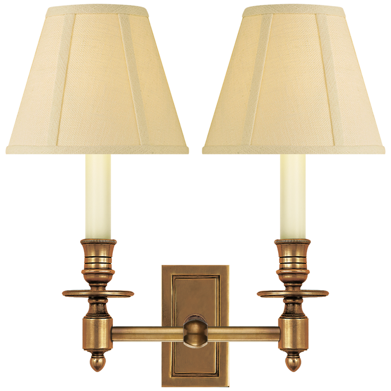 French Double Library Sconce