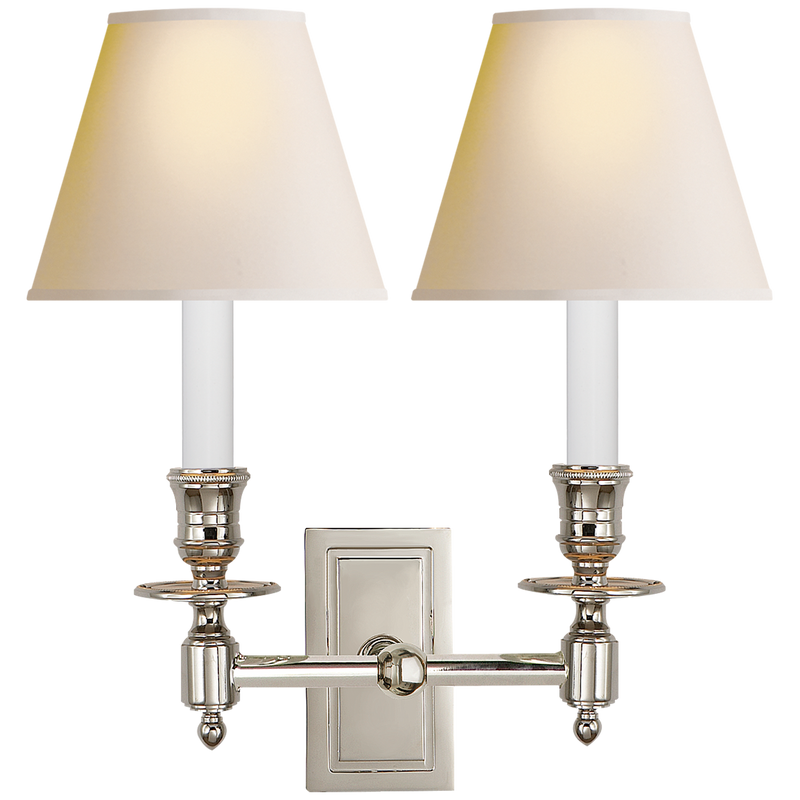 French Double Library Sconce