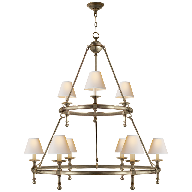 Classic Two-Tier Ring Chandelier