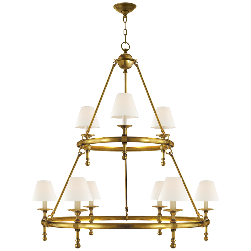 Classic Two-Tier Ring Chandelier