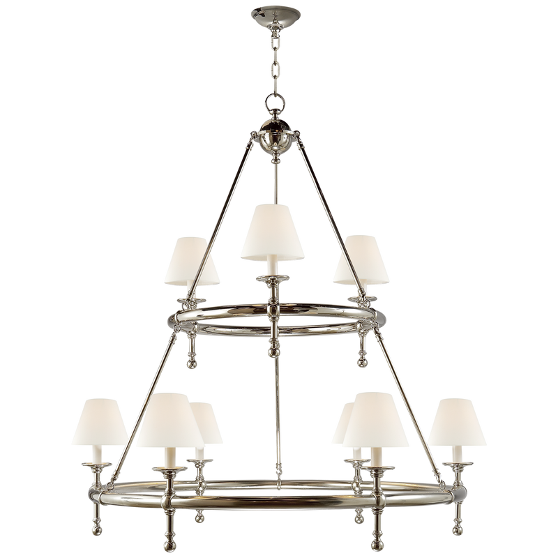 Classic Two-Tier Ring Chandelier