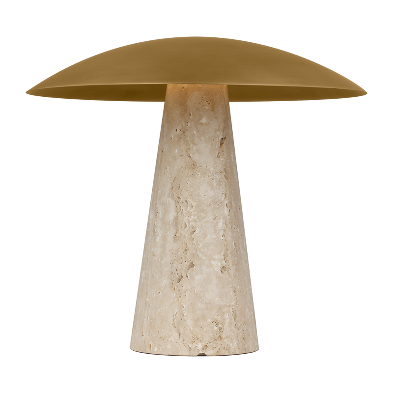 Aegis Medium Travertine Table Lamp