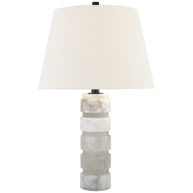Round Chunky Stacked Table Lamp