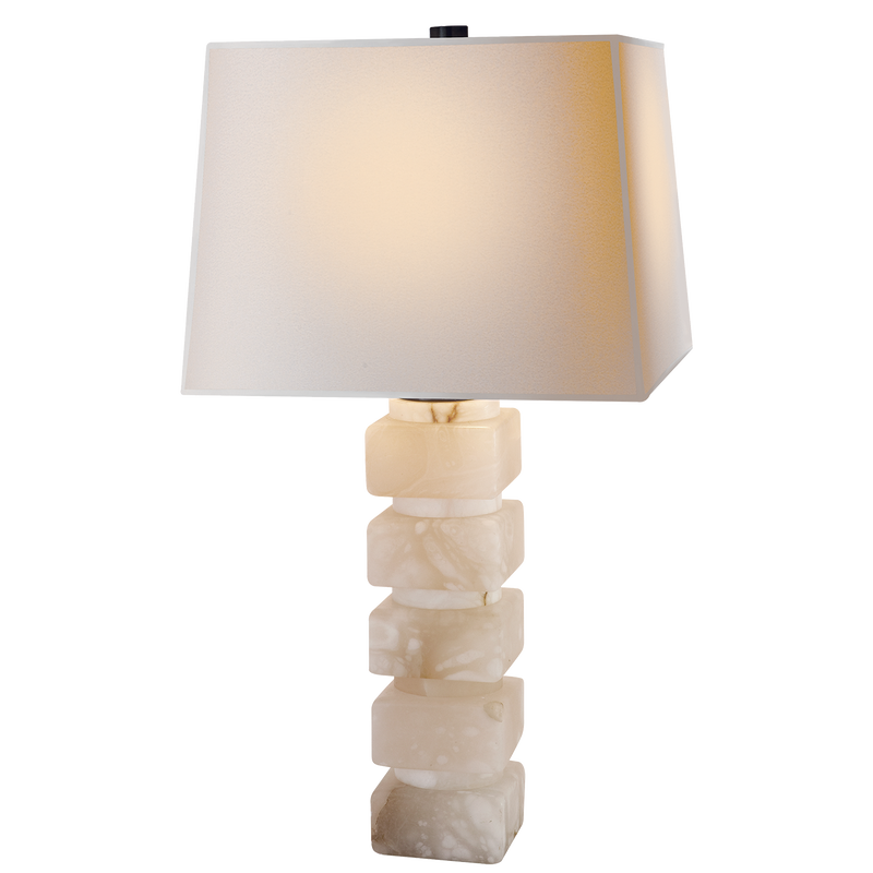 Square Chunky Stacked Table Lamp