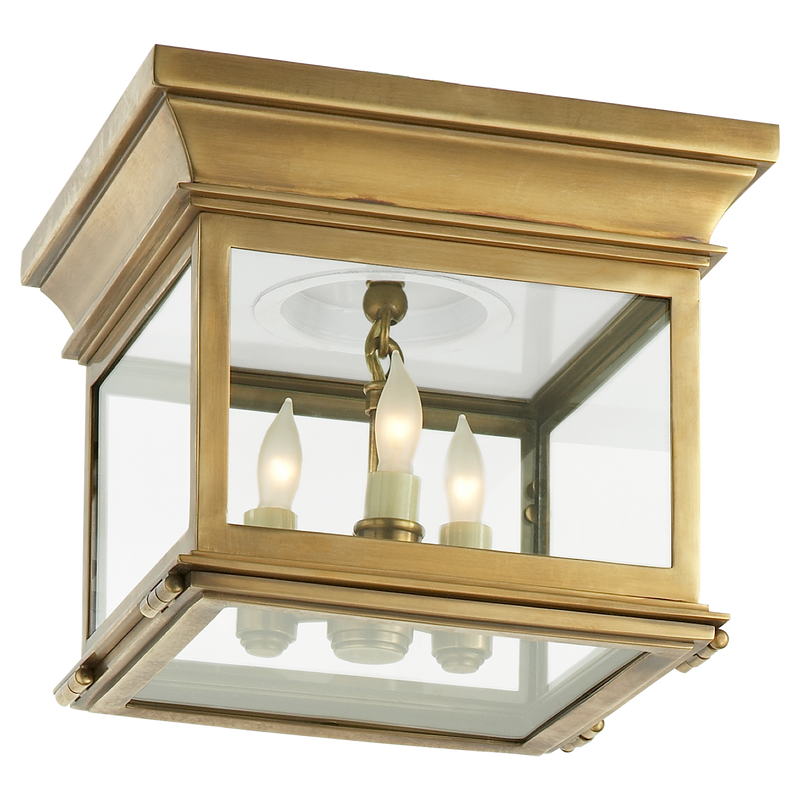 Club Small Square Flush Mount