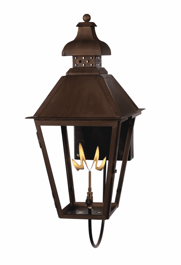 Logan Solid Top Copper Lantern - Small