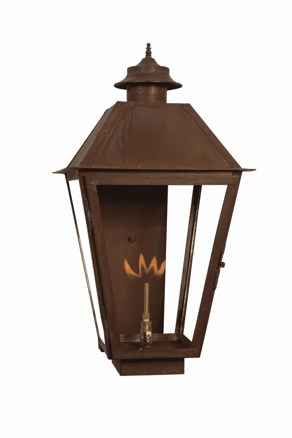 Magnolia Glass Top Copper Lantern - Medium